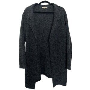 Onetheland Charcoal Gray Cardigan Sweater Women's Small Heavyweight Pockets